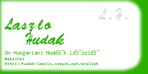 laszlo hudak business card